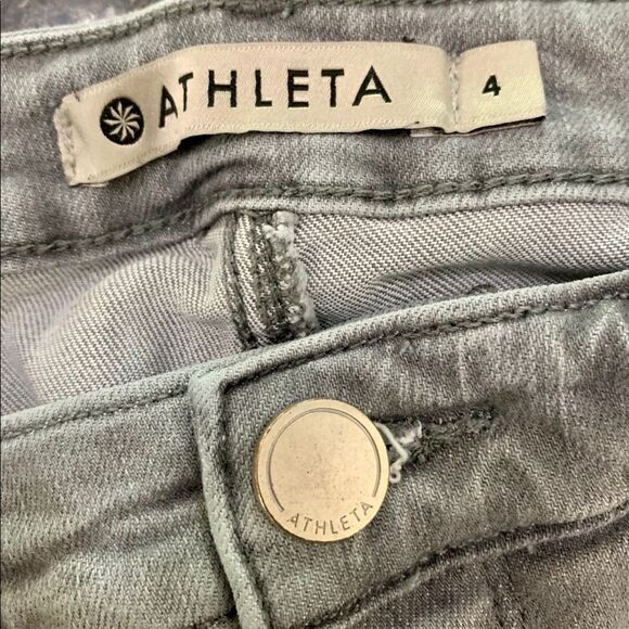 Athleta Sculptec Skinny Grey Wash Jeans. Size 4 - Picture 5 of 9